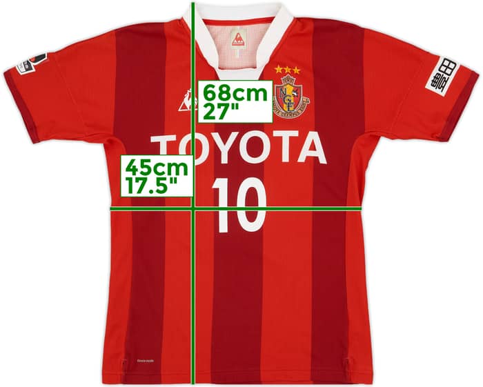 2015 Nagoya Grampus Eight Home Shirt Ogawa #10 - 4/10 - (S)