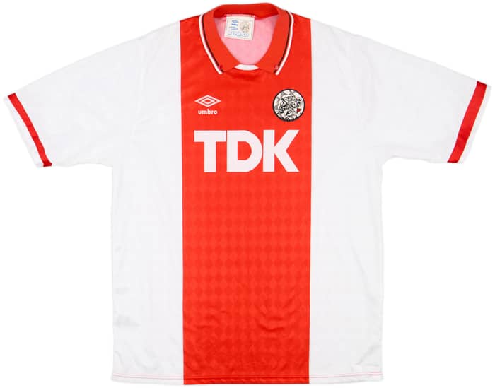 1989-91 Ajax Home Shirt - 8/10 - (L)