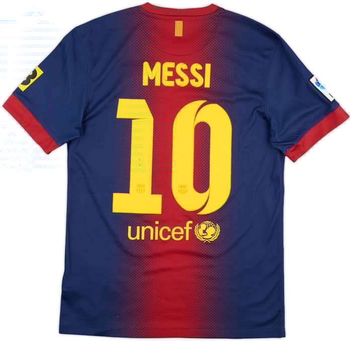 2012-13 Barcelona Home Shirt Messi #10 - 7/10 - (S)
