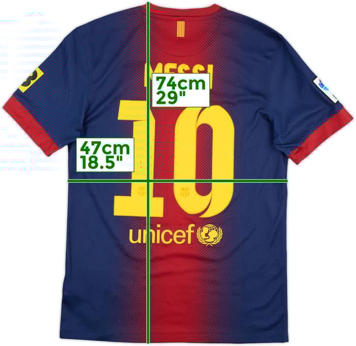 2012-13 Barcelona Home Shirt Messi #10 - 7/10 - (S)