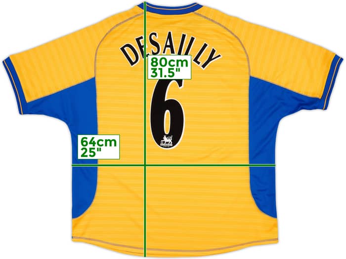 2000-01 Chelsea Away Shirt Desailly #6 - 10/10 - (XXL)