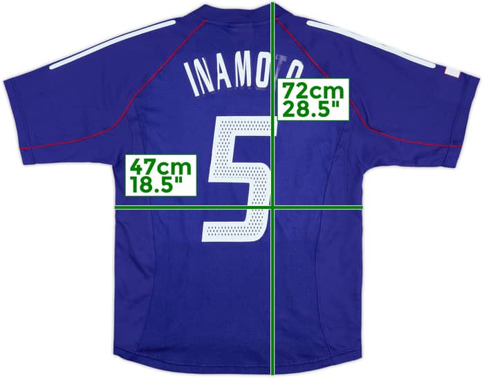 2002-04 Japan Home Shirt Inamoto #5 - 5/10 - (S)