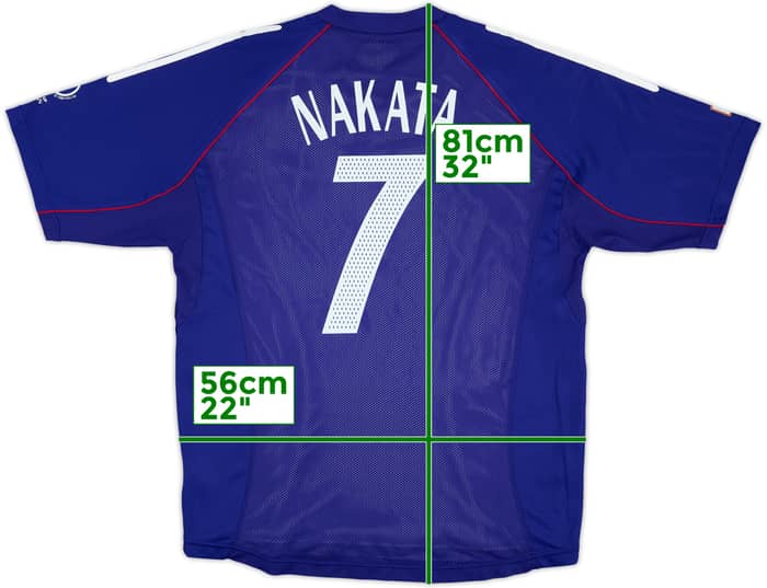 2002-04 Japan Player Issue Home Shirt Nakata #7 - 8/10 - (L)