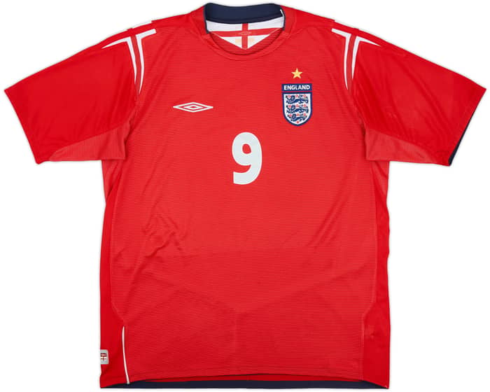 2004-06 England Away Shirt Rooney #9 - 6/10 - (L)
