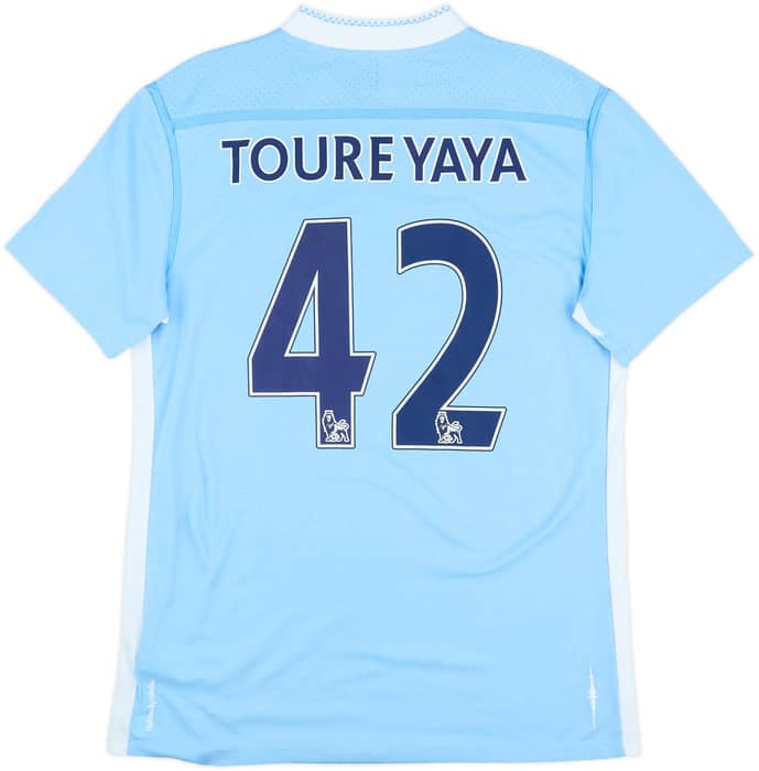 2011-12 Manchester City Home Shirt Toure Yaya #42 - 10/10 - (M)