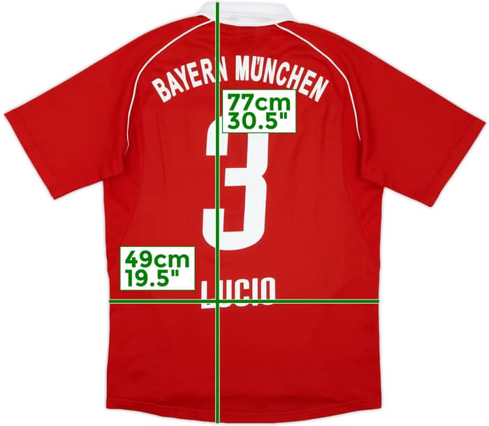 2005-06 Bayern Munich Home Shirt Lucio #3 - 8/10 - (S)