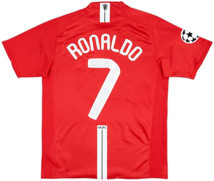 2007-09 Manchester United Home Shirt Ronaldo #7 - 8/10 - (M)