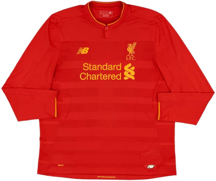 2016-17 Liverpool Home L/S Shirt Firmino #11 - 6/10 - (XXL)