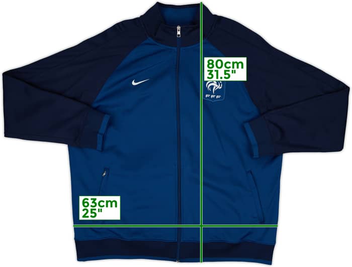2012-13 France Nike Track Jacket - 9/10 - (XXL)