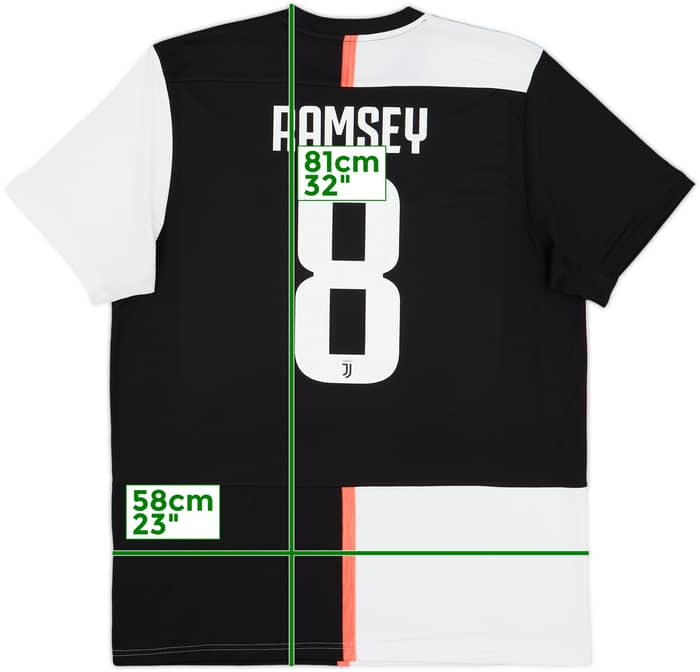2019-20 Juventus Home Shirt Ramsey #8 - 8/10 - (XL)