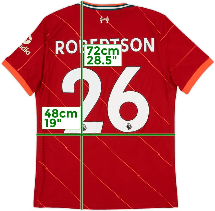 2021-22 Liverpool Authentic Home Shirt Robertson #26 - 8/10 - (M)