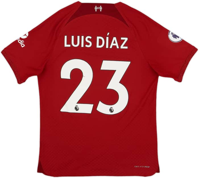 2022-23 Liverpool Authentic Home Shirt Luis Diaz #23 - 5/10 - (M)