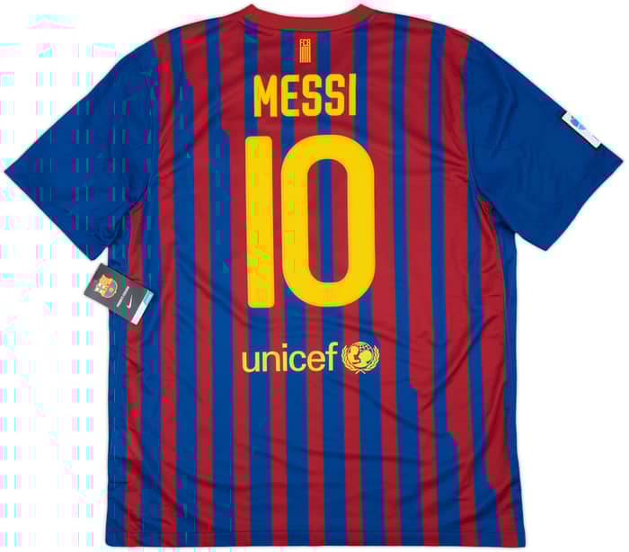 2011-12 Barcelona Home Shirt Messi #10 (XL)