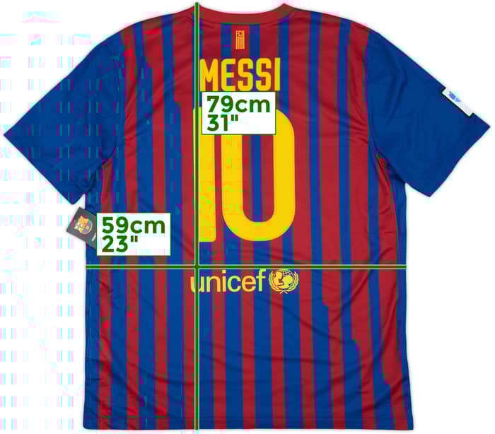 2011-12 Barcelona Home Shirt Messi #10 (XL)
