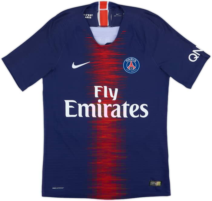2018-19 Paris Saint-Germain Authentic Home Shirt Mbappe #7 - 6/10 - (S)