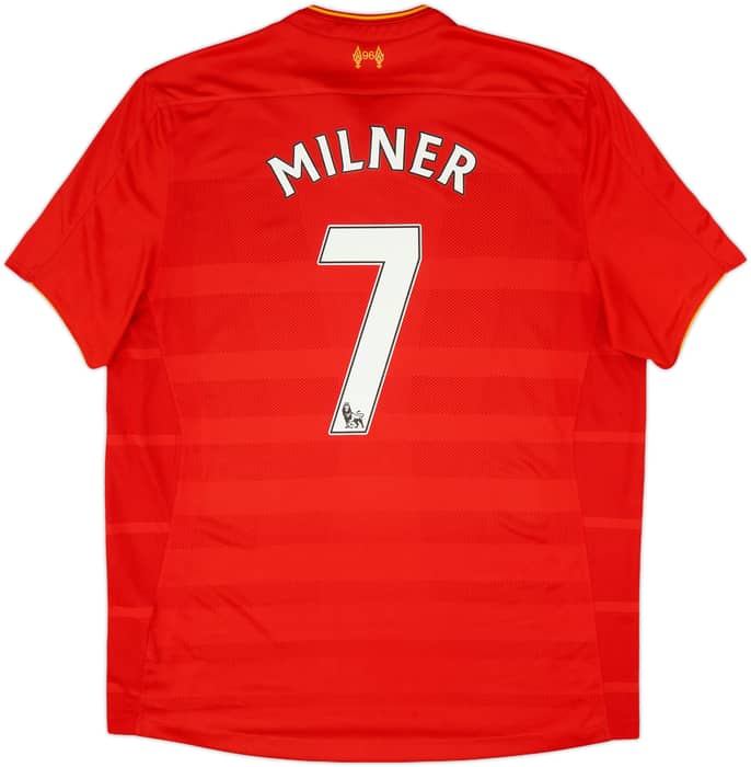 2016-17 Liverpool Home Shirt Milner #7 - 8/10 - (XL)