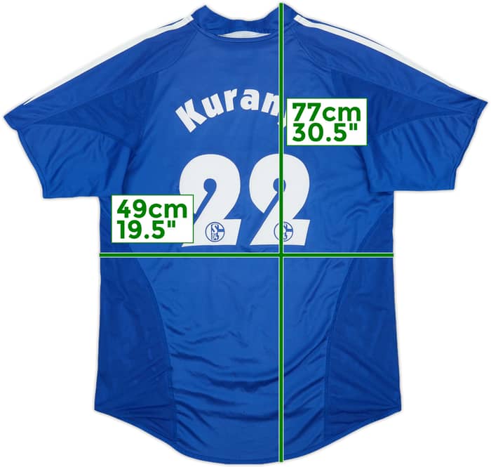 2004-05 Schalke Home Shirt Kuranyi #22 - 7/10 - (XL.Boys)