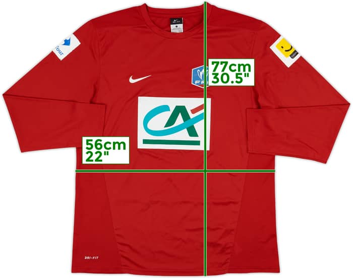 2011-12 Coupe de France L/S Shirt #9 - 7/10 - (L)