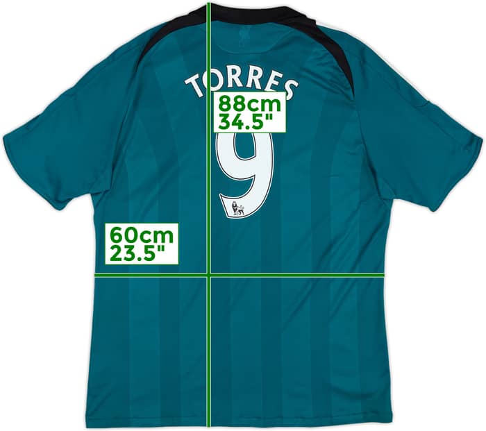 2008-09 Liverpool Third Shirt Torres #9 - 7/10 - (XL)