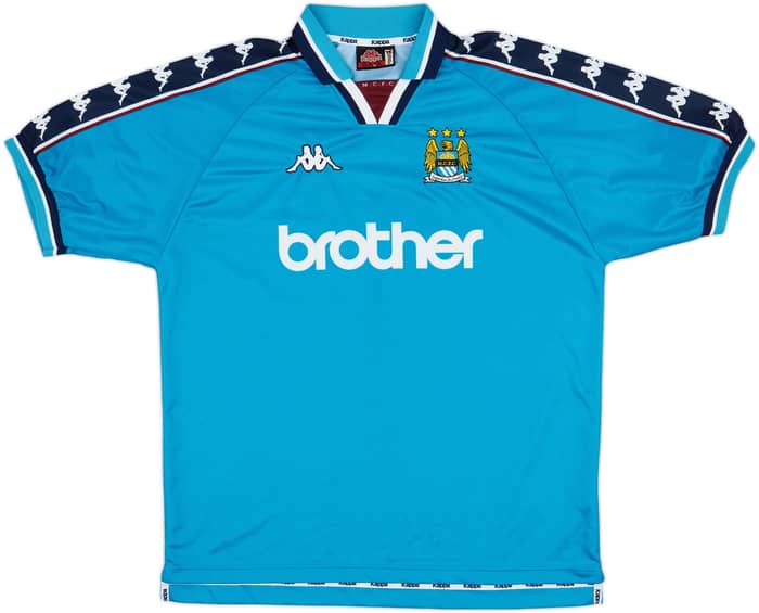 1997-99 Manchester City Home Shirt - 9/10 - (XL.Boys)