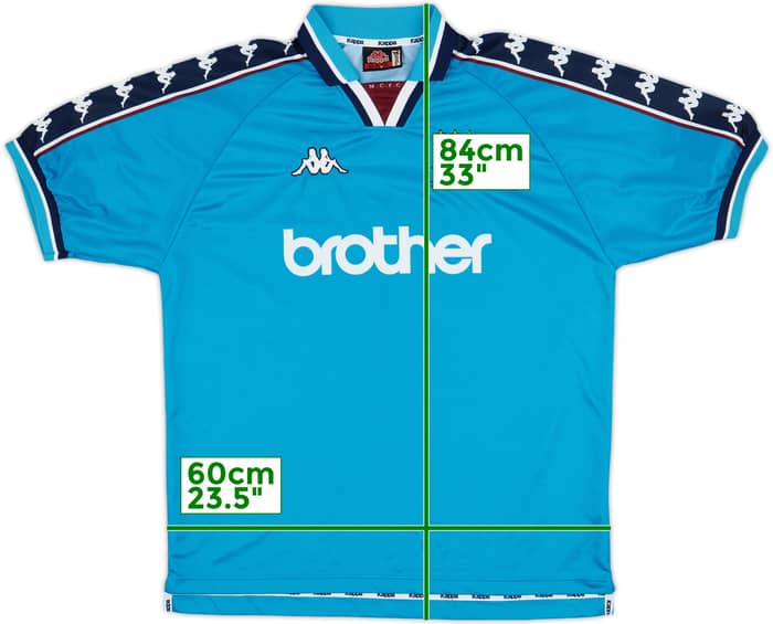 1997-99 Manchester City Home Shirt - 9/10 - (XL.Boys)