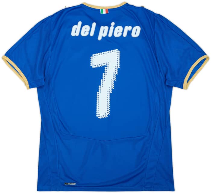 2007-08 Italy Home Shirt Del Piero #7 - 5/10 - (M)