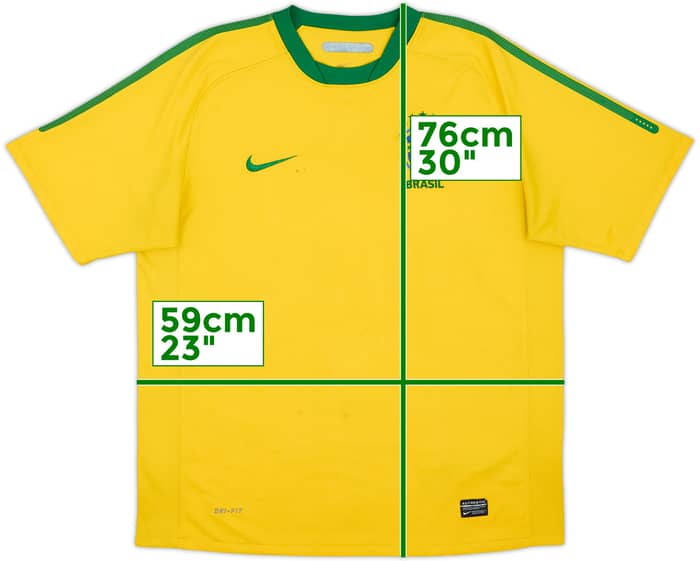 2010-11 Brazil Home Shirt - 4/10 - (L)