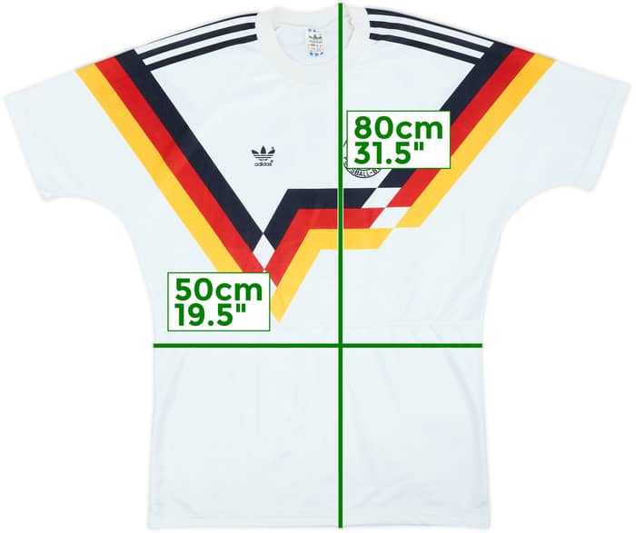 1988-90 West Germany Home Shirt #8 - 9/10 - (L)