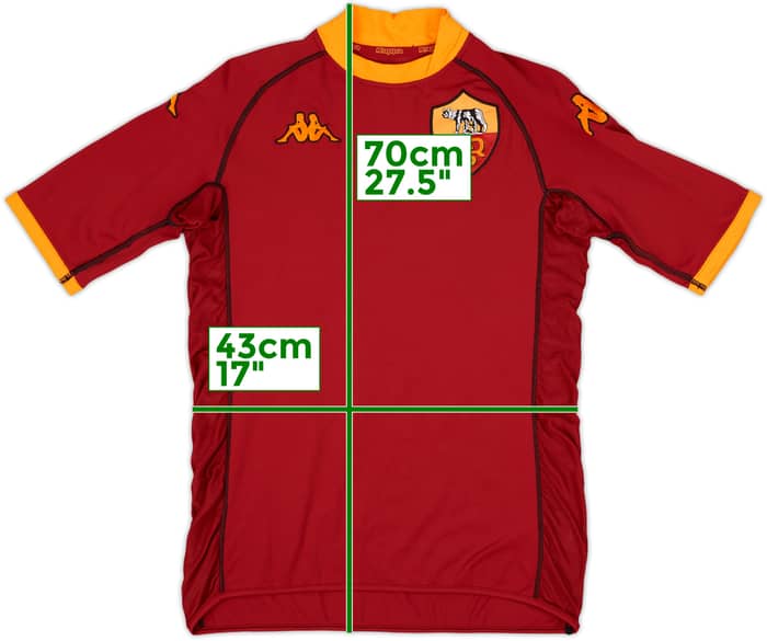 2002-03 Roma Home Shirt Totti #10 - 6/10 - (M)