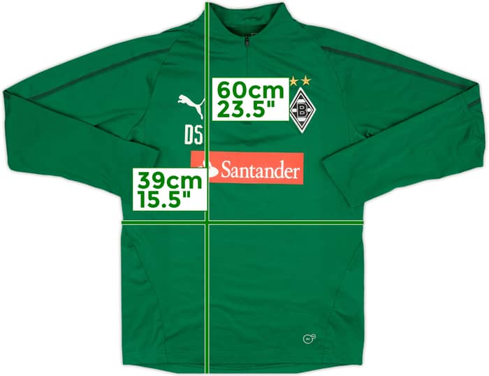 2018-19 Borussia Monchengladbach Puma Staff Issue 1/4 Zip Drill Top 'DS' - 9/10 - (L.Boys)