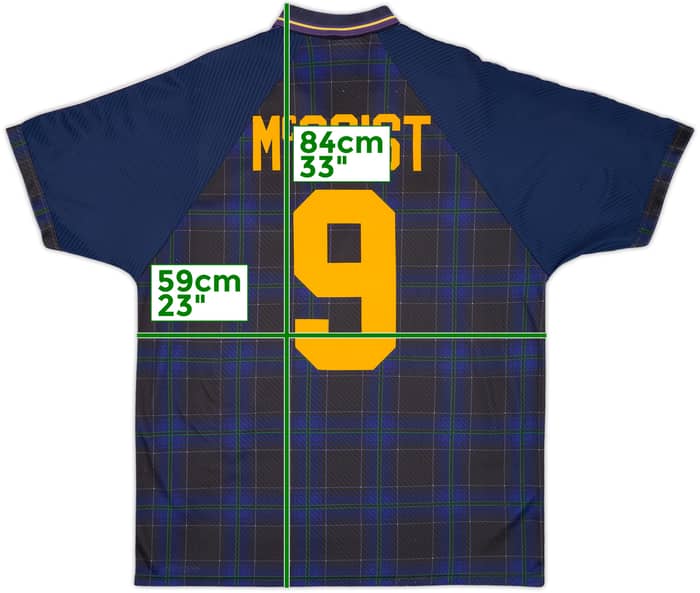 1994-96 Scotland Home Shirt McCoist #9 - 8/10 - (XL)