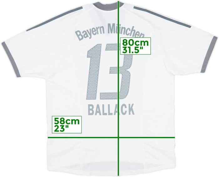 2002-03 Bayern Munich Away Shirt Ballack #13 - 7/10 - (L)