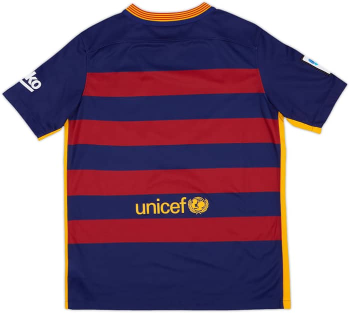 2015-16 Barcelona Home Shirt - 9/10 - (XL.Boys)