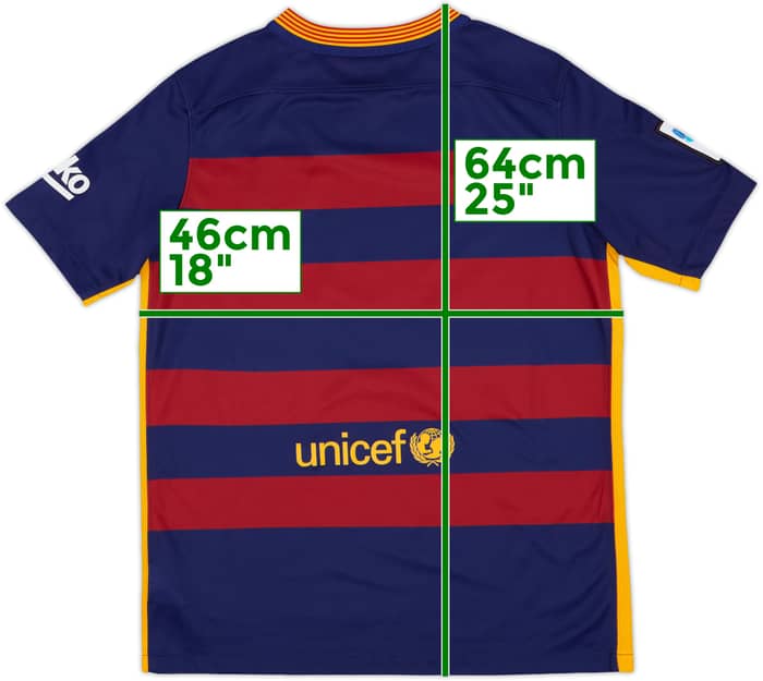 2015-16 Barcelona Home Shirt - 9/10 - (XL.Boys)