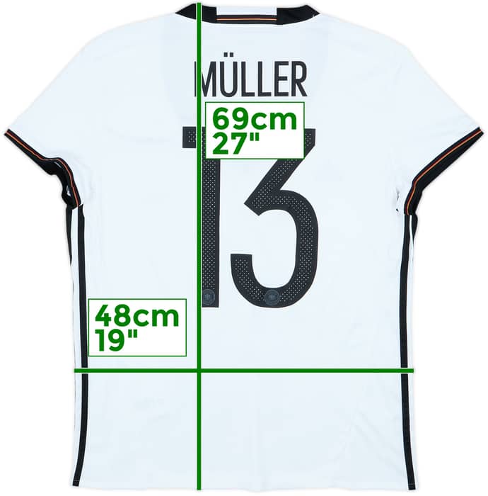 2015-16 Germany Home Shirt Muller #13 - 8/10 - (Women's XL)