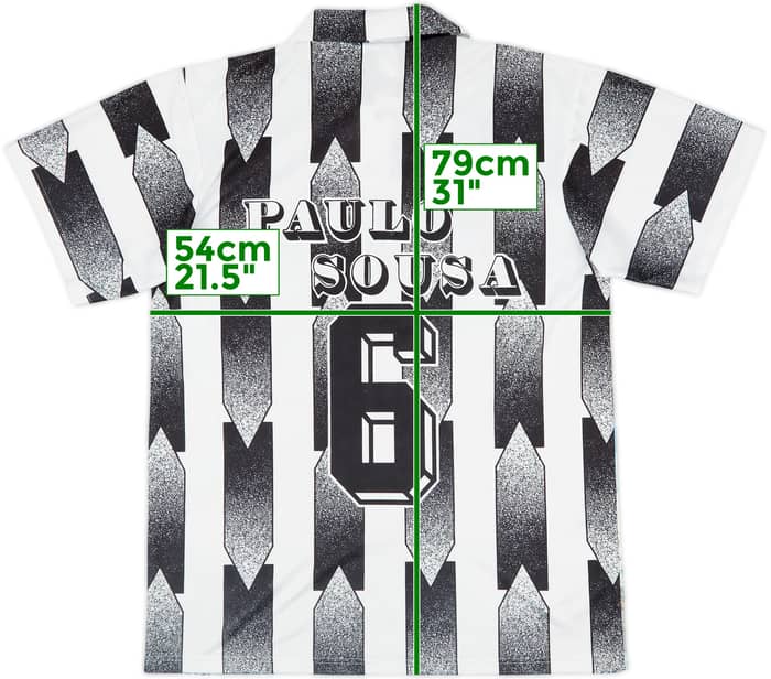 1994-95 Juventus Graphic Shirt Paulo Sousa #6 - 9/10 - (XL)