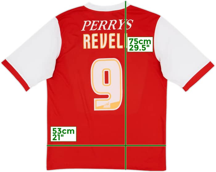 2011-12 Rotherham United Home Shirt Revell #9 - 6/10 - (L)