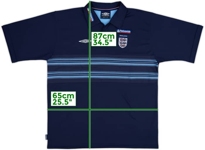 2002-04 England Umbro Polo Shirt - 9/10 - (XL)
