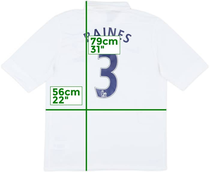 2012-13 Everton Third Shirt Baines #3 - 7/10 - (L)