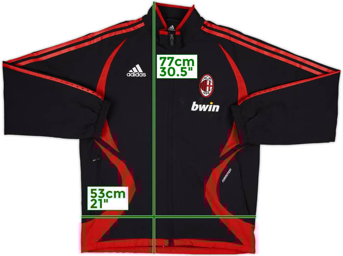 2006-07 AC Milan adidas Track Jacket - 8/10 - (S)