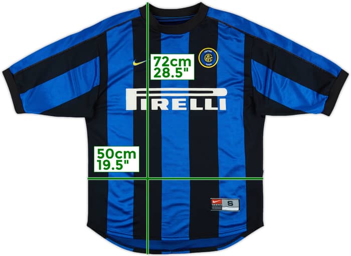 1999-00 Inter Milan Home Shirt Ronaldo #9 - 8/10 - (S)