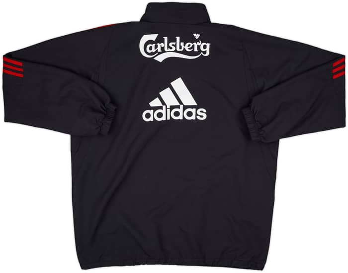 2009-10 Liverpool adidas 1/4 Zip Drill Top - 10/10 - (L)