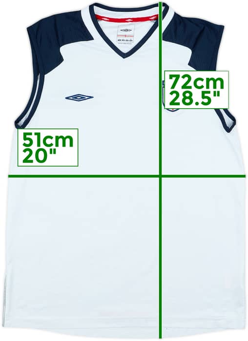 2006-07 England Umbro Training Vest - 8/10 - (L)