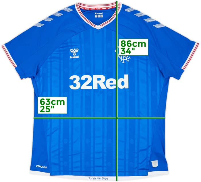2019-20 Rangers Home Shirt - 8/10 - (3XL)