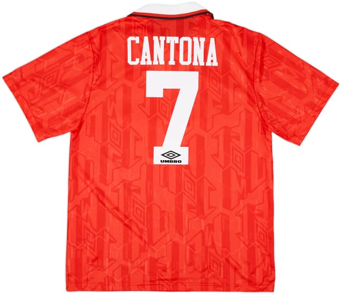 1992-94 Manchester United Home Shirt Cantona #7 - 6/10 - (L)