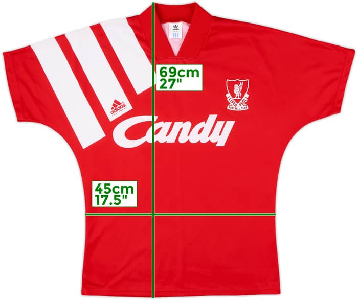1991-92 Liverpool Home Shirt - 9/10 - (M)