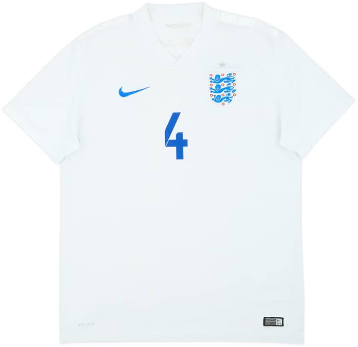 2014-15 England Home Shirt Gerrard #4 - 6/10 - (L)