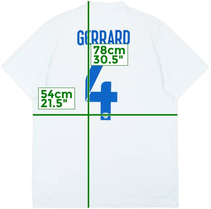 2014-15 England Home Shirt Gerrard #4 - 6/10 - (L)