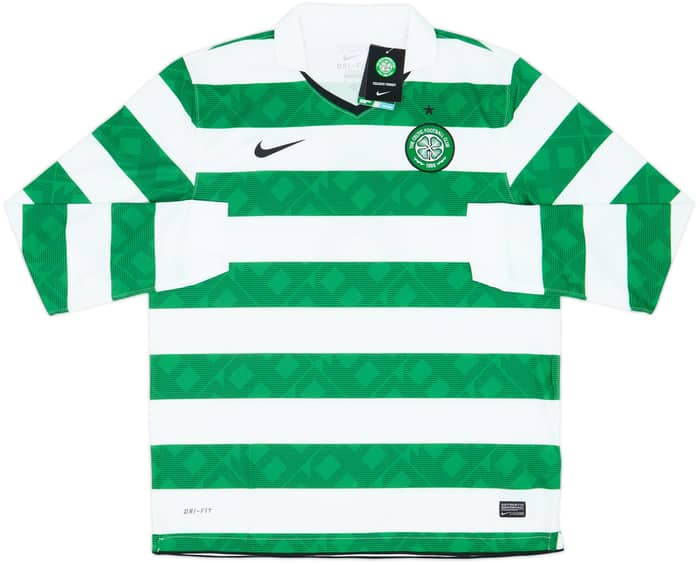 2010-12 Celtic Home L/S Shirt Brown #8 (XL)