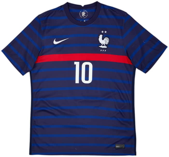 2020-21 France Home Shirt Mbappe #10 - 7/10 - (M)